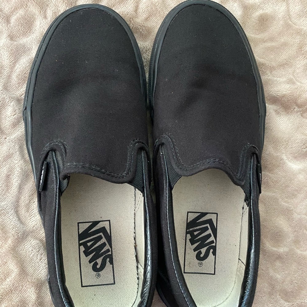 Black classic slip on vans
